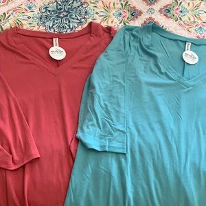 New from a boutique 3/4 length sleeve shirts